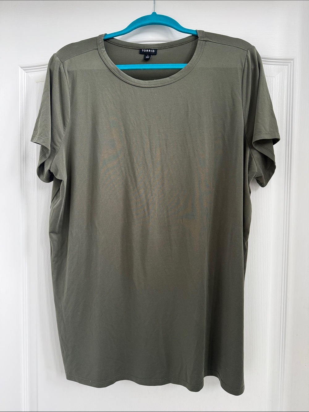 Torrid Olive Green Short Sleeve Crewneck Tee